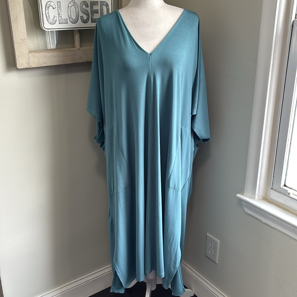 Ava & Viv Teal Maxi Dress - Picture 3 of 11